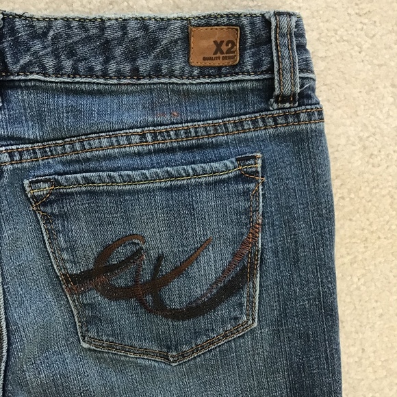 X2 Denim - X2 quality denim regular size 8 blue jeans Express